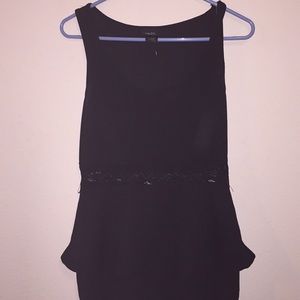 Lace Peplum Mini Dress